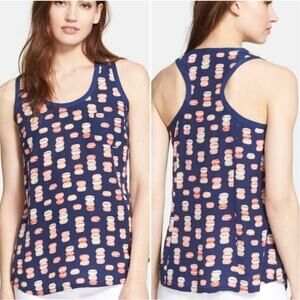 Joie- Alicia Small Silk Macaroon print Tank